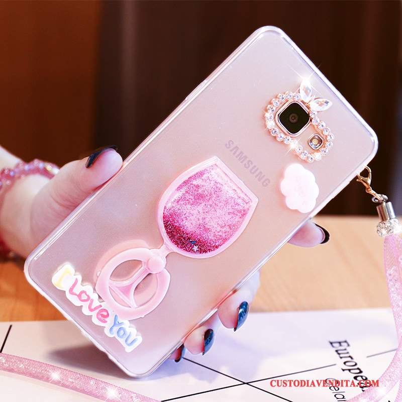 Custodia Samsung Galaxy A5 2016 Cartone Animato Telefono Bello, Cover Samsung Galaxy A5 2016 Protezione Rosa Tutto Incluso