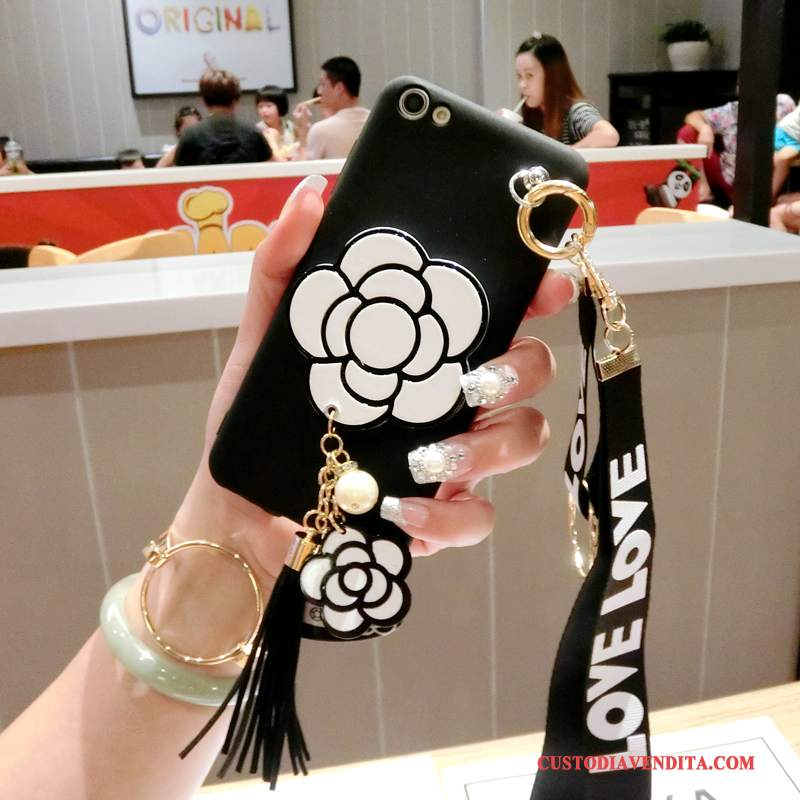 Custodia Samsung Galaxy A5 2016 Creativo Telefono Fiori, Cover Samsung Galaxy A5 2016 Silicone Ornamenti Appesi Tendenza