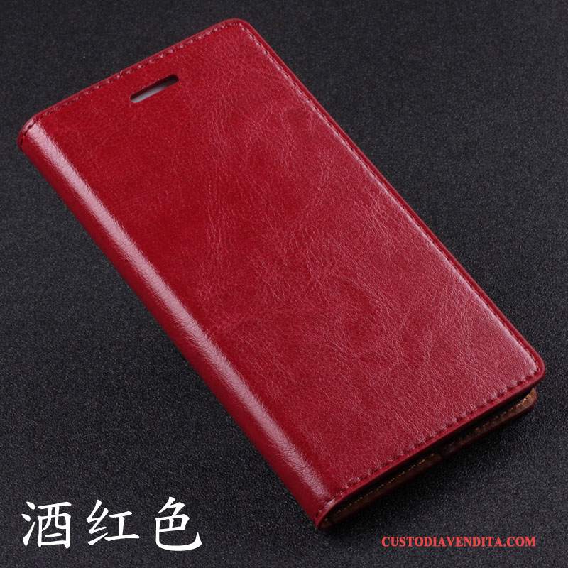 Custodia Samsung Galaxy A5 2016 Protezione Rosso Nuovo, Cover Samsung Galaxy A5 2016 Pelle Telefono