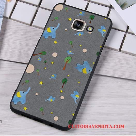 Custodia Samsung Galaxy A5 2016 Silicone Ornamenti Appesi Anti-caduta, Cover Samsung Galaxy A5 2016 Protezione Morbido Blu