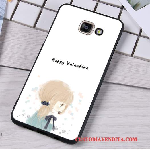 Custodia Samsung Galaxy A5 2016 Silicone Ornamenti Appesitelefono, Cover Samsung Galaxy A5 2016 Protezione Chiaro Bianco