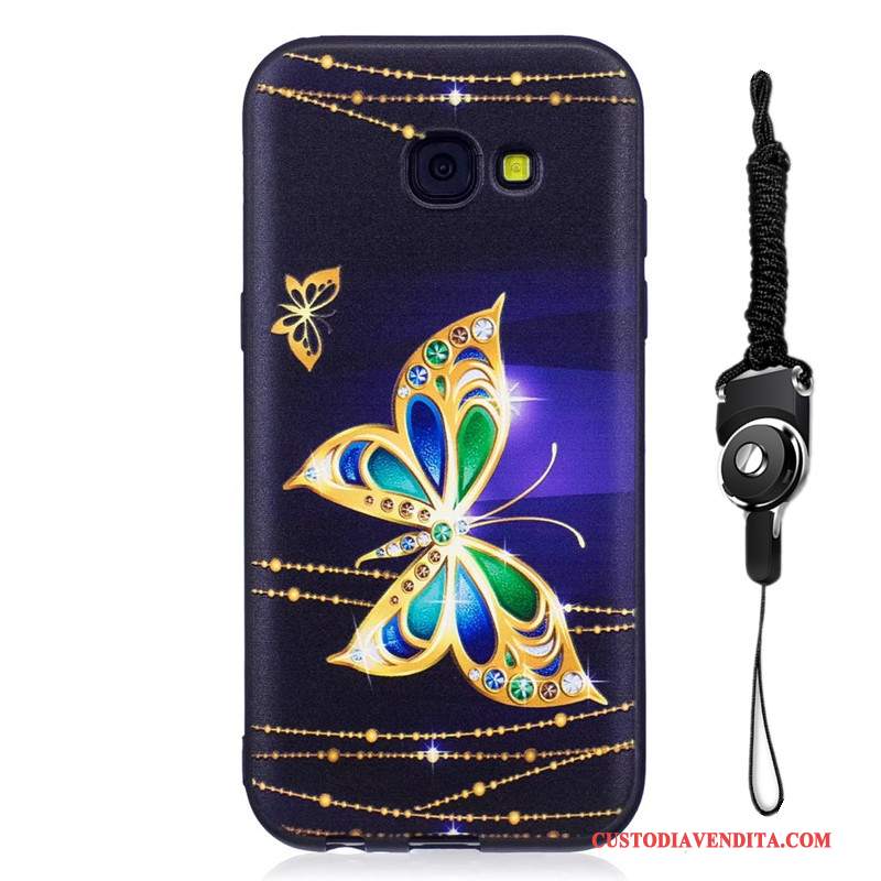 Custodia Samsung Galaxy A5 2017 Cartone Animato Telefono Morbido, Cover Samsung Galaxy A5 2017 Colore Macchiati