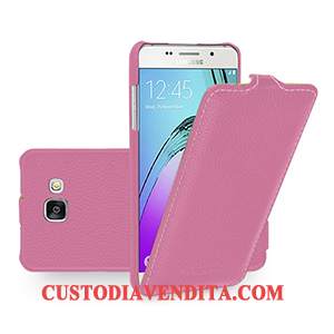 Custodia Samsung Galaxy A5 2017 Folio Giallotelefono, Cover Samsung Galaxy A5 2017 Pelle