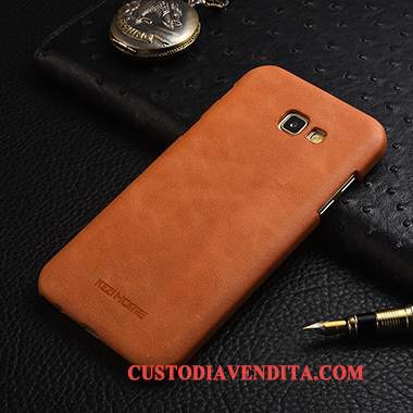 Custodia Samsung Galaxy A5 2017 Pelle Colore Profondo Macchiati, Cover Samsung Galaxy A5 2017 Protezione Sottile Affari