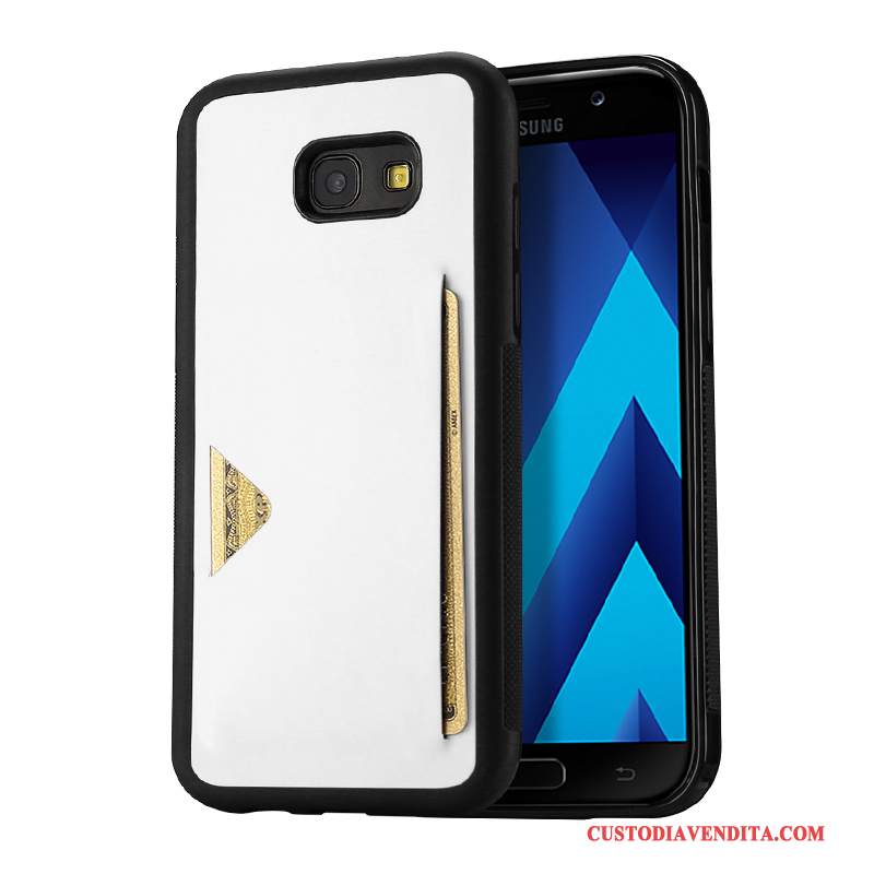 Custodia Samsung Galaxy A5 2017 Pelle Nerotelefono, Cover Samsung Galaxy A5 2017 Protezione Carta Morbido