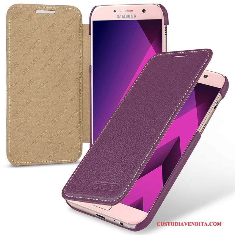 Custodia Samsung Galaxy A5 2017 Pelle Rosatelefono, Cover Samsung Galaxy A5 2017 Protezione