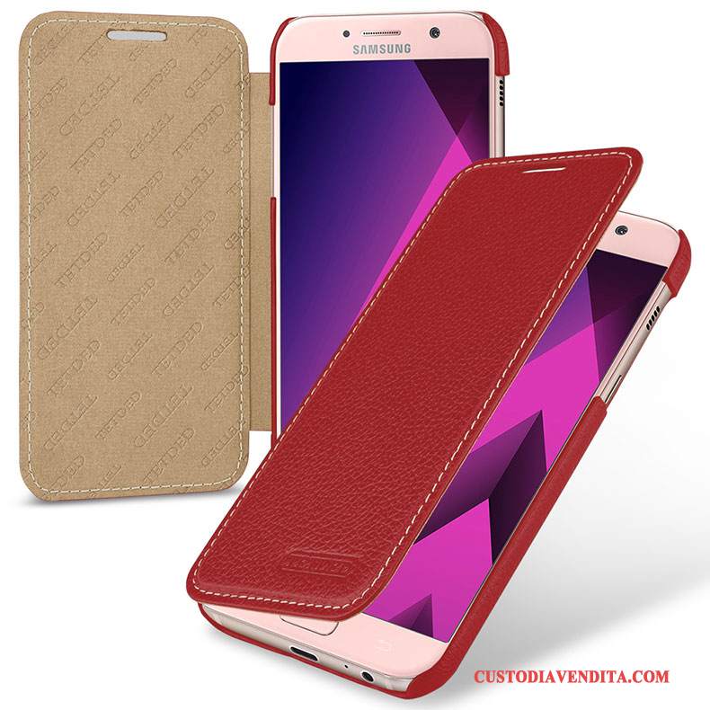 Custodia Samsung Galaxy A5 2017 Pelle Rosatelefono, Cover Samsung Galaxy A5 2017 Protezione