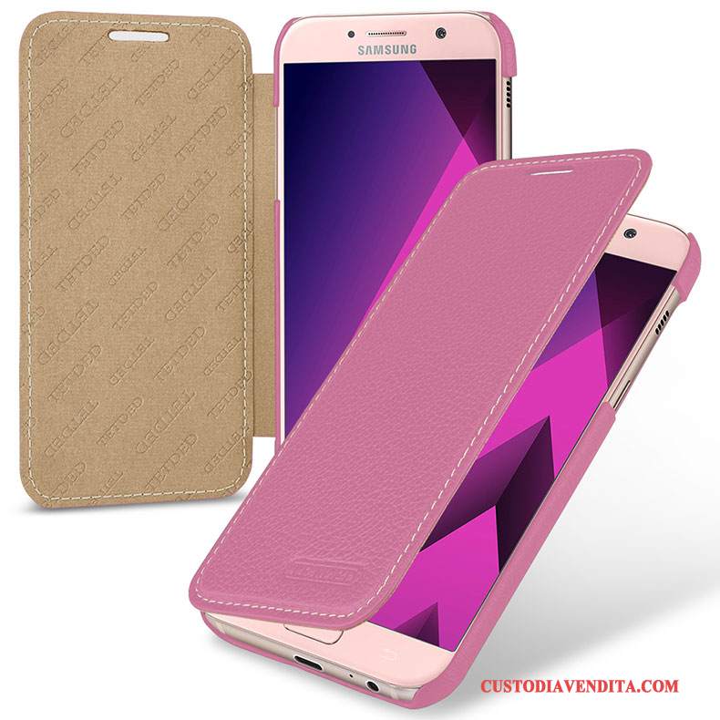 Custodia Samsung Galaxy A5 2017 Pelle Rosatelefono, Cover Samsung Galaxy A5 2017 Protezione