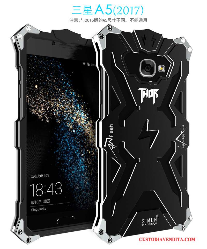 Custodia Samsung Galaxy A5 2017 Protezione Metallotelefono, Cover Samsung Galaxy A5 2017 Telaio Tendenza