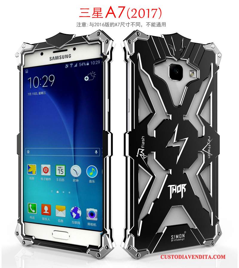 Custodia Samsung Galaxy A5 2017 Protezione Metallotelefono, Cover Samsung Galaxy A5 2017 Telaio Tendenza