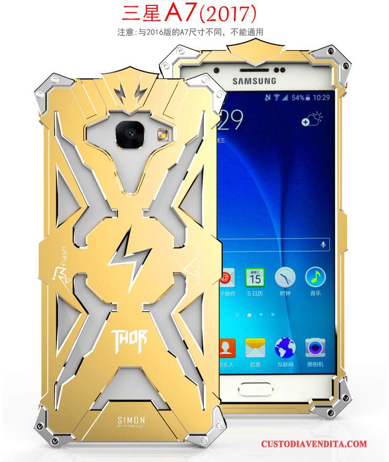 Custodia Samsung Galaxy A5 2017 Protezione Metallotelefono, Cover Samsung Galaxy A5 2017 Telaio Tendenza