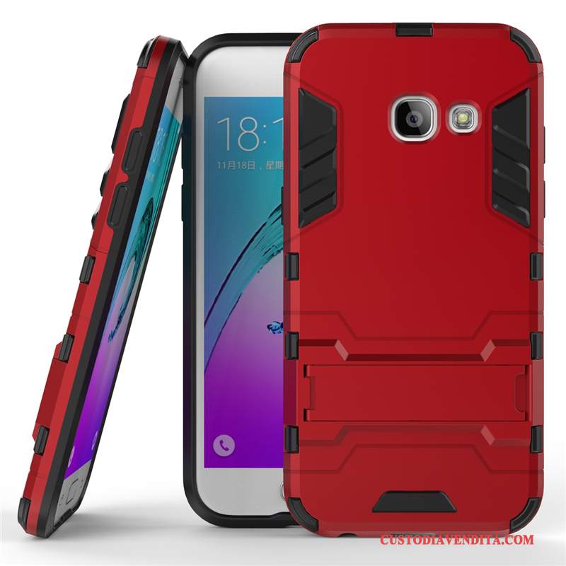 Custodia Samsung Galaxy A5 2017 Silicone Telefono Difficile, Cover Samsung Galaxy A5 2017 Protezione Blu Scuro Anti-caduta