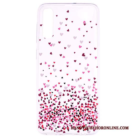 Custodia Samsung Galaxy A50 Cartone Animato Morbido Sottile, Cover Samsung Galaxy A50 Creativo Telefono Bianco