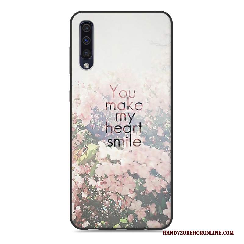 Custodia Samsung Galaxy A50 Cartone Animato Ornamenti Appesi Rosa, Cover Samsung Galaxy A50 Silicone Tendenza Di Personalità