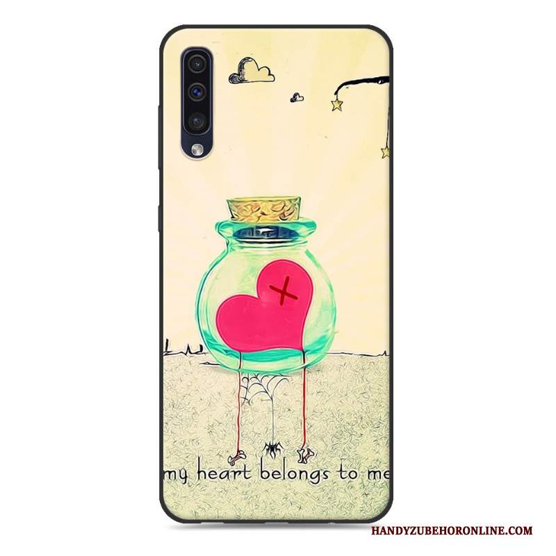 Custodia Samsung Galaxy A50 Cartone Animato Ornamenti Appesi Rosa, Cover Samsung Galaxy A50 Silicone Tendenza Di Personalità