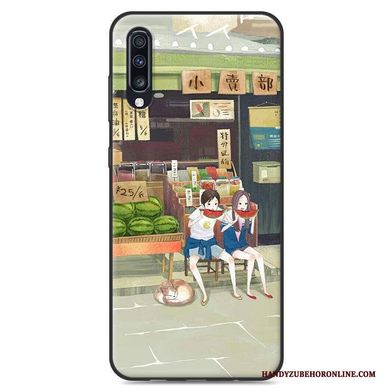 Custodia Samsung Galaxy A50 Cartone Animato Tendenza Piccola, Cover Samsung Galaxy A50 Telefono Ornamenti Appesi