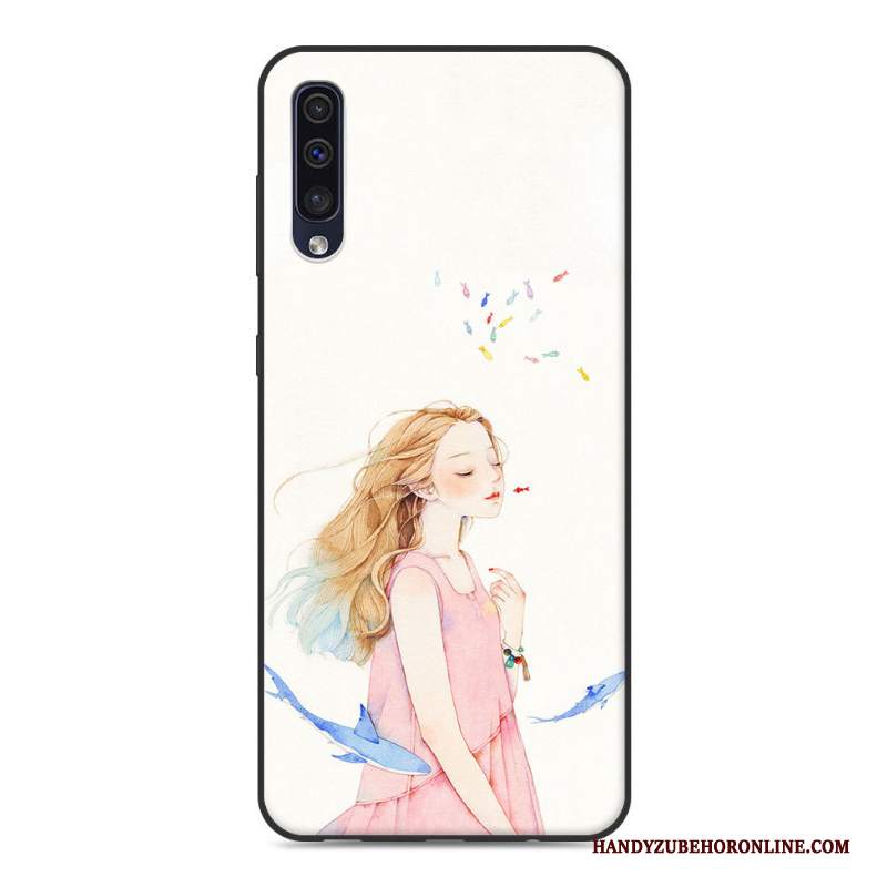 Custodia Samsung Galaxy A50 Cartone Animato Tendenza Piccola, Cover Samsung Galaxy A50 Telefono Ornamenti Appesi