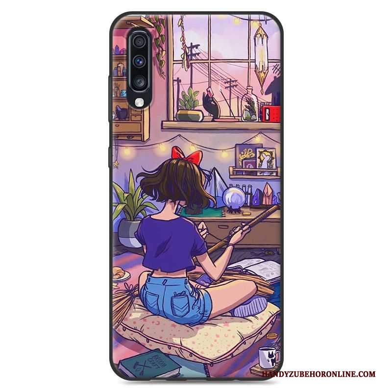 Custodia Samsung Galaxy A50 Cartone Animato Tendenza Piccola, Cover Samsung Galaxy A50 Telefono Ornamenti Appesi