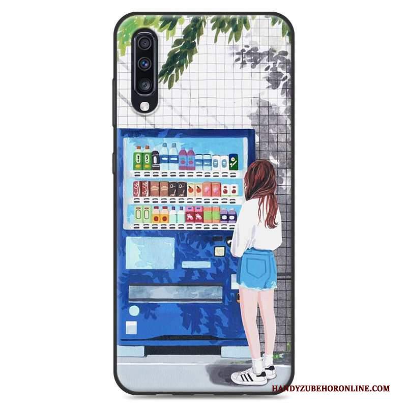 Custodia Samsung Galaxy A50 Cartone Animato Tendenza Piccola, Cover Samsung Galaxy A50 Telefono Ornamenti Appesi