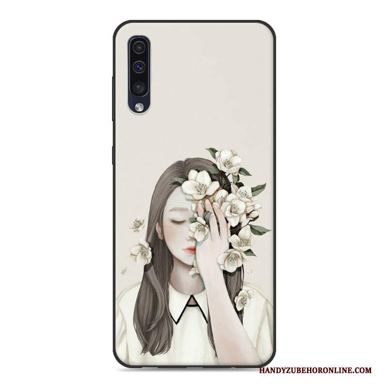 Custodia Samsung Galaxy A50 Colore Ornamenti Appesi Di Personalità, Cover Samsung Galaxy A50 Silicone Arte Verde