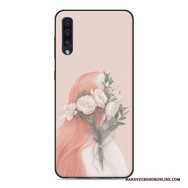 Custodia Samsung Galaxy A50 Colore Ornamenti Appesi Di Personalità, Cover Samsung Galaxy A50 Silicone Arte Verde