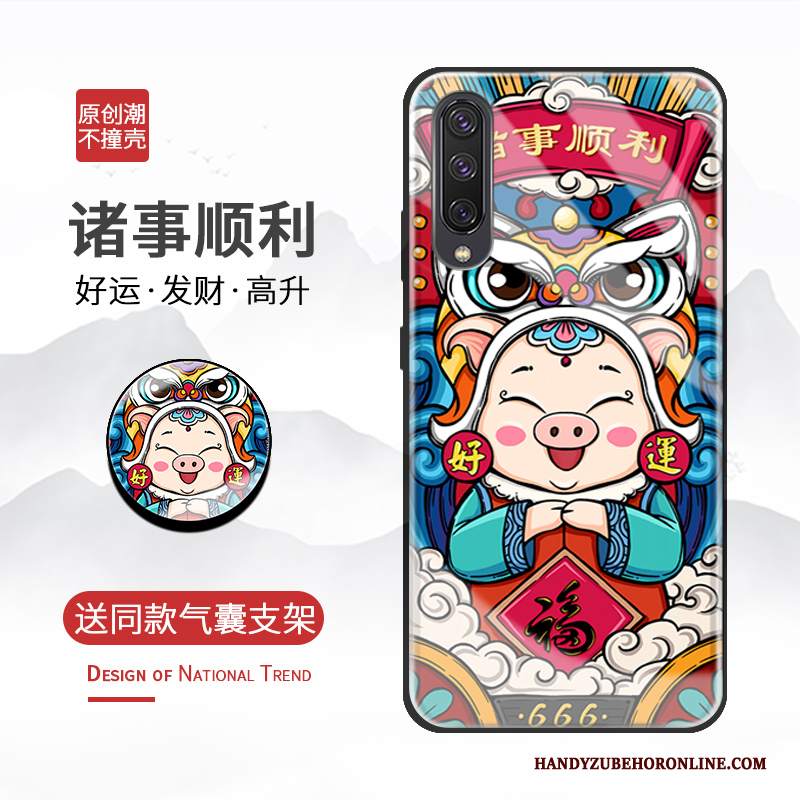 Custodia Samsung Galaxy A50 Creativo Bello Tendenza, Cover Samsung Galaxy A50 Protezione Telefono Vetro