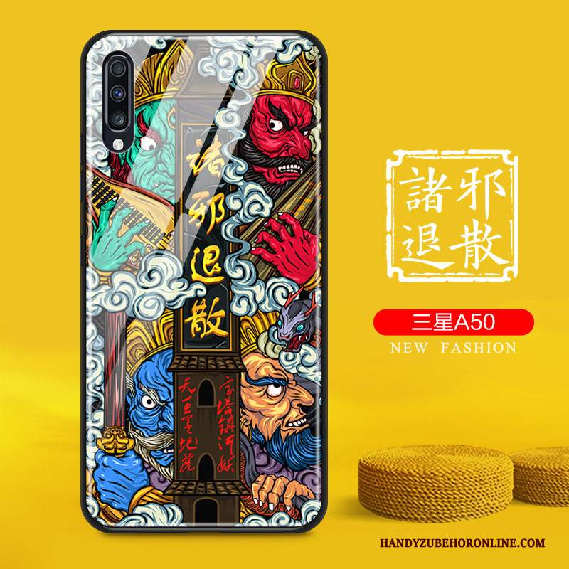 Custodia Samsung Galaxy A50 Creativo Marchio Di Tendenzatelefono, Cover Samsung Galaxy A50 Protezione Originale Di Personalità