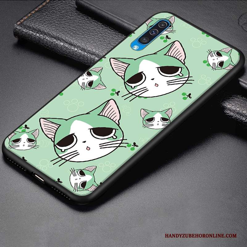 Custodia Samsung Galaxy A50 Moda Telefono Di Personalità, Cover Samsung Galaxy A50 Silicone Morbido Grigio