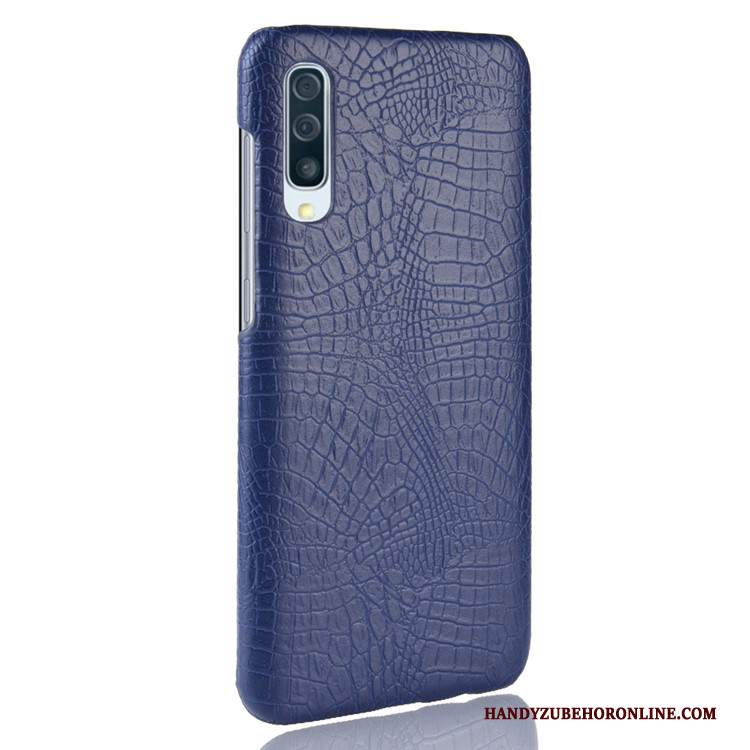 Custodia Samsung Galaxy A50 Pelle Borse Difficile, Cover Samsung Galaxy A50 Protezione Blu Qualità