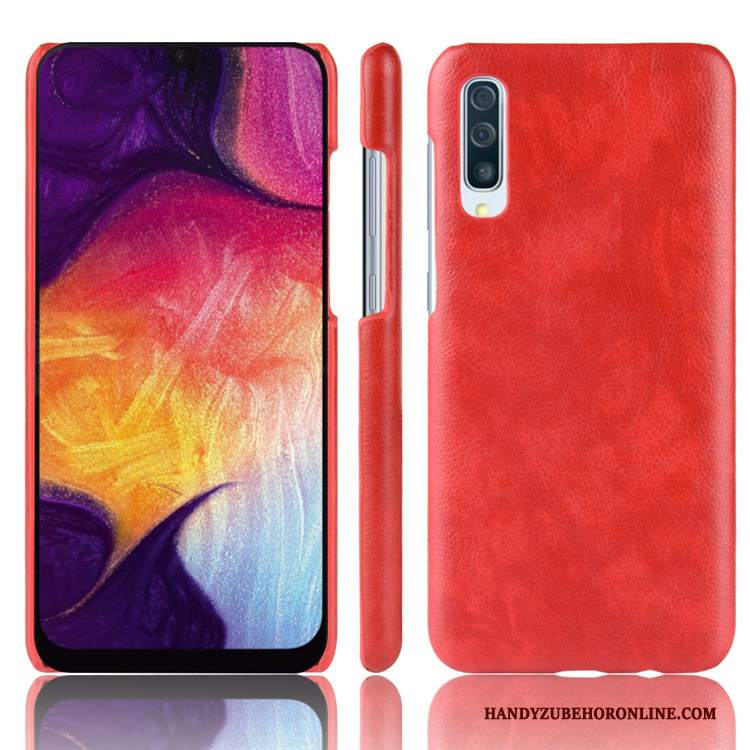 Custodia Samsung Galaxy A50 Pelle Borsetelefono, Cover Samsung Galaxy A50 Vintage Grigio Difficile