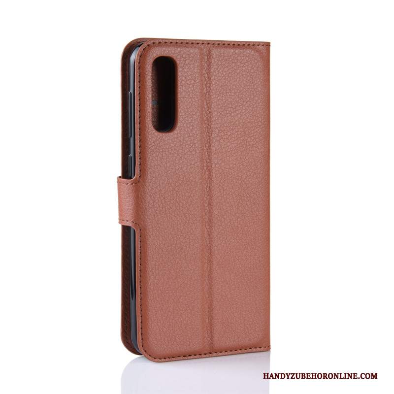 Custodia Samsung Galaxy A50 Pelle Telefono Nero, Cover Samsung Galaxy A50 Portafoglio Anti-caduta