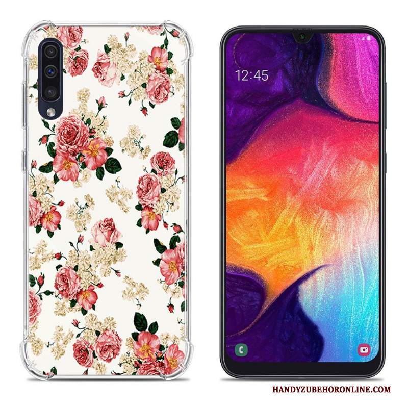 Custodia Samsung Galaxy A50 Protezione Anti-cadutatelefono, Cover Samsung Galaxy A50 Colore Morbido Rosa