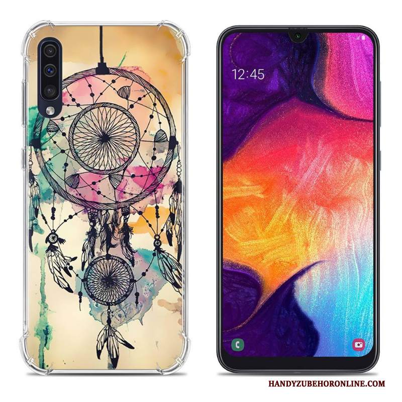 Custodia Samsung Galaxy A50 Protezione Anti-cadutatelefono, Cover Samsung Galaxy A50 Colore Morbido Rosa