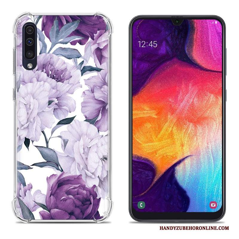 Custodia Samsung Galaxy A50 Protezione Anti-cadutatelefono, Cover Samsung Galaxy A50 Colore Morbido Rosa