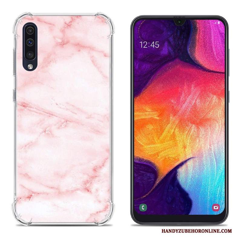 Custodia Samsung Galaxy A50 Protezione Anti-cadutatelefono, Cover Samsung Galaxy A50 Colore Morbido Rosa