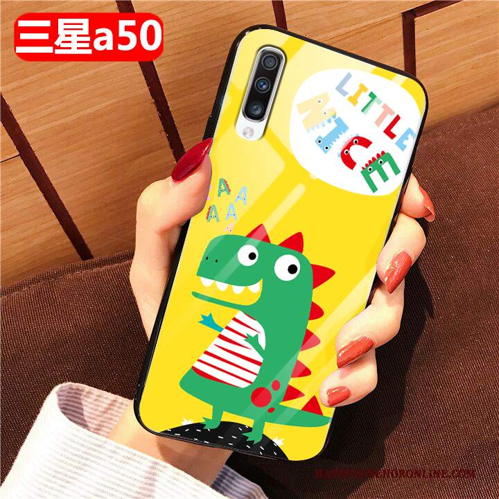 Custodia Samsung Galaxy A50 Protezione Morbido Tutto Incluso, Cover Samsung Galaxy A50 Cartone Animato Vetrotelefono