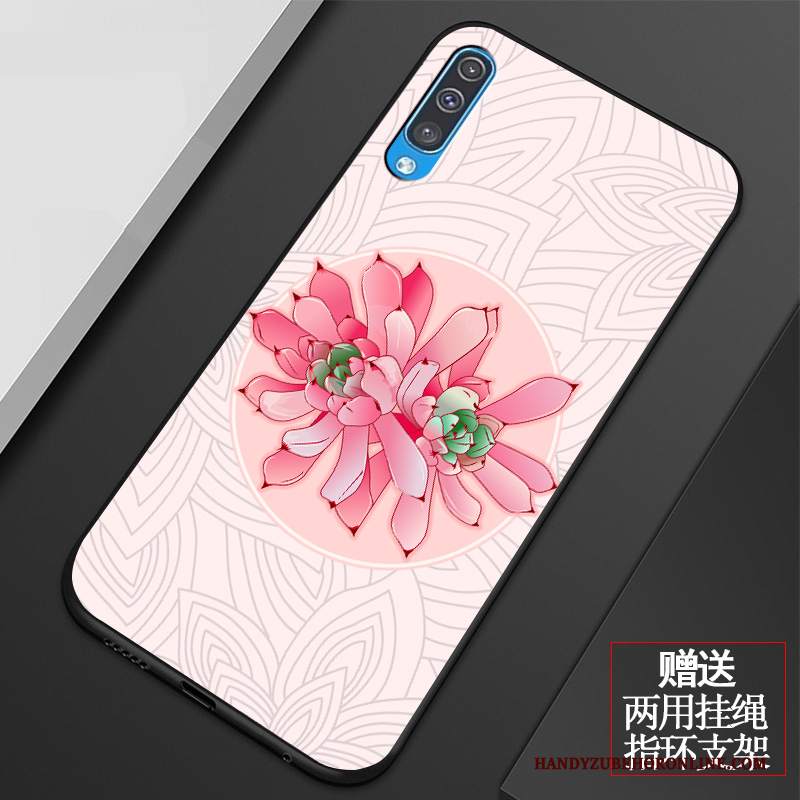 Custodia Samsung Galaxy A50 Silicone Telefono Rosa, Cover Samsung Galaxy A50 Protezione Tutto Incluso