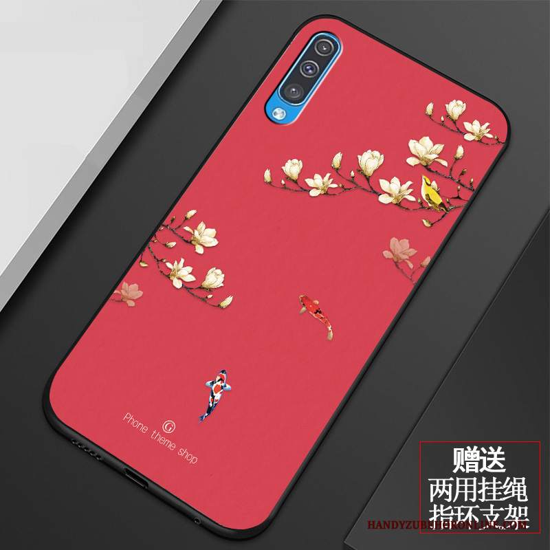 Custodia Samsung Galaxy A50 Silicone Telefono Rosa, Cover Samsung Galaxy A50 Protezione Tutto Incluso