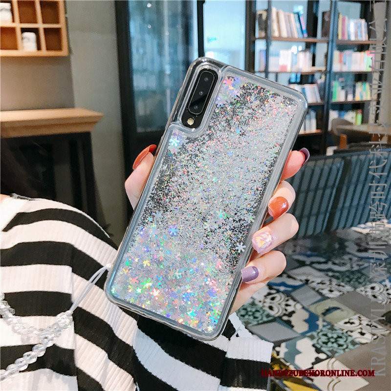 Custodia Samsung Galaxy A50s Argento Anti-caduta, Cover Samsung Galaxy A50s Morbido Tutto Incluso