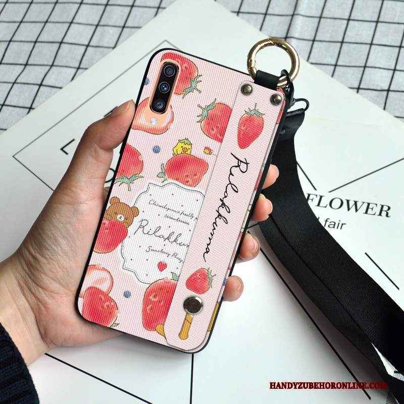 Custodia Samsung Galaxy A50s Cartone Animato Piccola Di Personalità, Cover Samsung Galaxy A50s Creativo Frutta Morbido