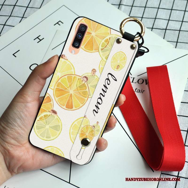 Custodia Samsung Galaxy A50s Cartone Animato Piccola Di Personalità, Cover Samsung Galaxy A50s Creativo Frutta Morbido