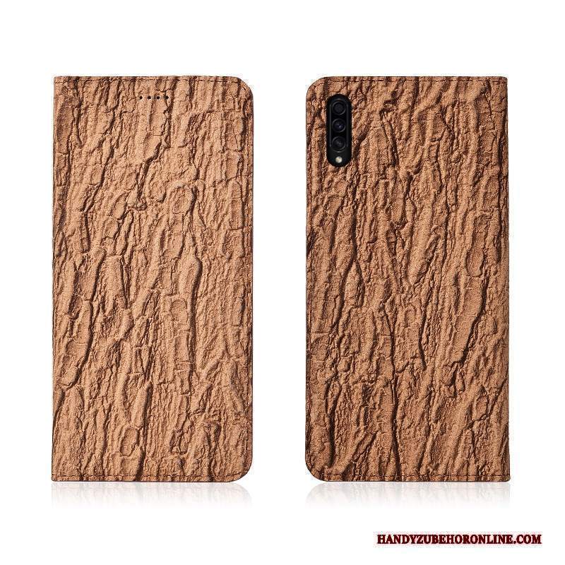 Custodia Samsung Galaxy A50s Pelle Nuovo Albero, Cover Samsung Galaxy A50s Protezione Macchiati Marchio Di Tendenza