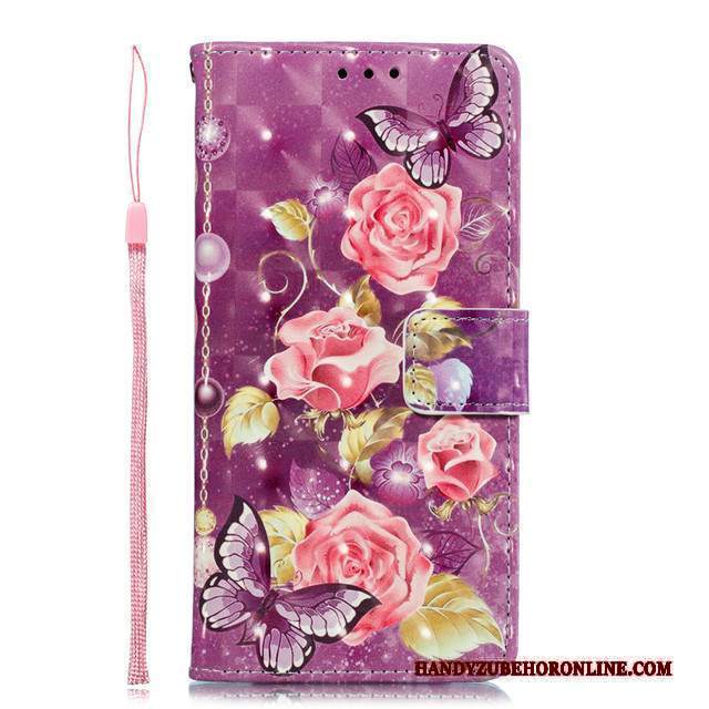 Custodia Samsung Galaxy A50s Pelle Rosa Tutto Incluso, Cover Samsung Galaxy A50s Folio Telefono Anti-caduta