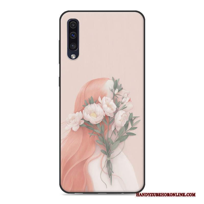 Custodia Samsung Galaxy A50s Protezione Di Personalità Tendenza, Cover Samsung Galaxy A50s Creativo Piccola Rosa