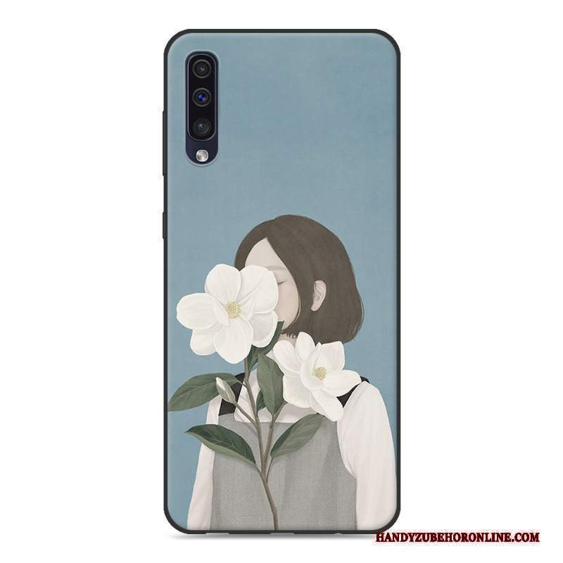 Custodia Samsung Galaxy A50s Protezione Di Personalità Tendenza, Cover Samsung Galaxy A50s Creativo Piccola Rosa