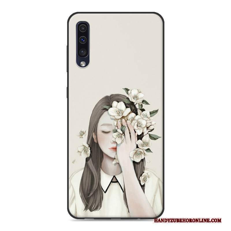 Custodia Samsung Galaxy A50s Protezione Di Personalità Tendenza, Cover Samsung Galaxy A50s Creativo Piccola Rosa