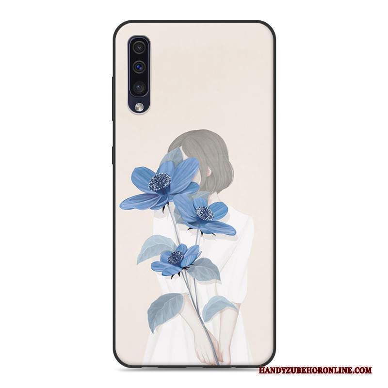 Custodia Samsung Galaxy A50s Protezione Di Personalità Tendenza, Cover Samsung Galaxy A50s Creativo Piccola Rosa