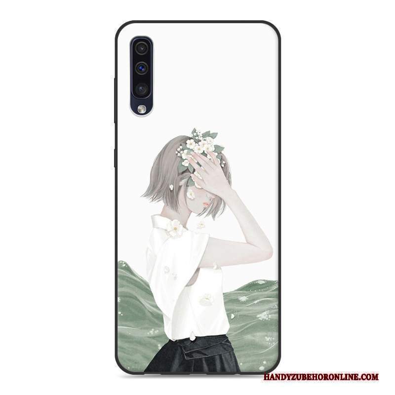 Custodia Samsung Galaxy A50s Protezione Di Personalità Tendenza, Cover Samsung Galaxy A50s Creativo Piccola Rosa