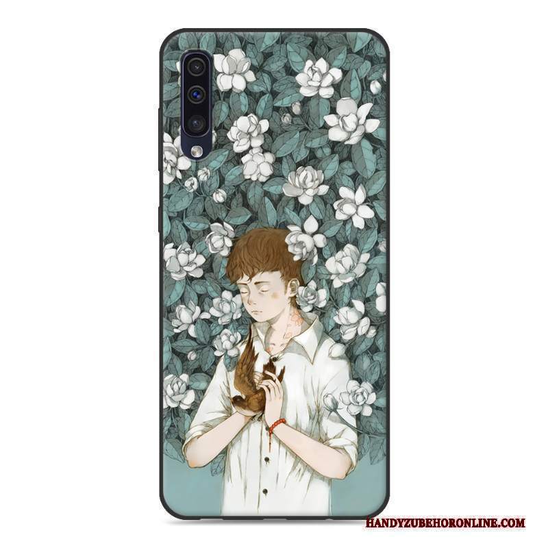 Custodia Samsung Galaxy A50s Protezione Di Personalità Tendenza, Cover Samsung Galaxy A50s Creativo Piccola Rosa