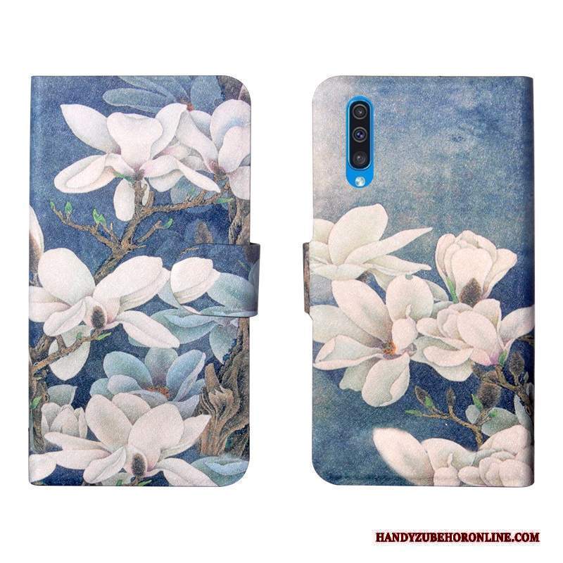 Custodia Samsung Galaxy A50s Protezione Telefono Semplici, Cover Samsung Galaxy A50s Creativo Fiori Tutto Incluso